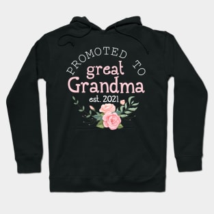 Promoted To Grandma Est 2021 Time Grandma Hoodie